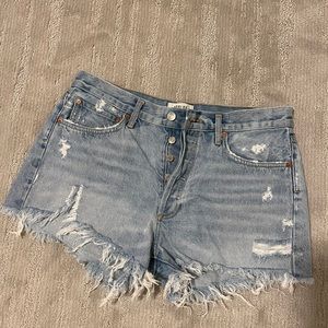 AGOLDE cut off Jean shorts